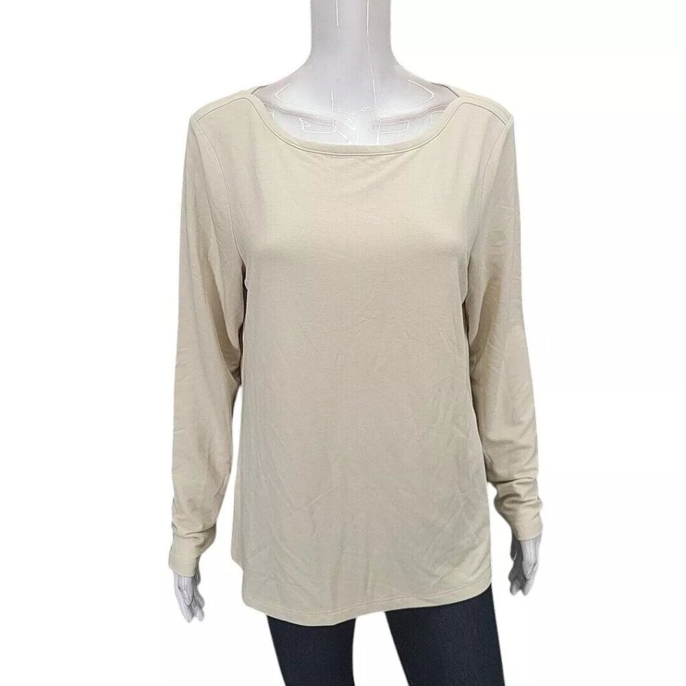 NWT Banana Republic Women's Long Sleeve Boatneck Top Sizes L-2XL $65 11HL134 - Picture 10 of 12